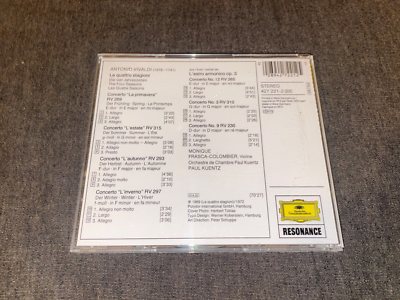 DGG 427 221-2 ed1 Monique Frasca-Colombier: Vivaldi: 4 Seasons