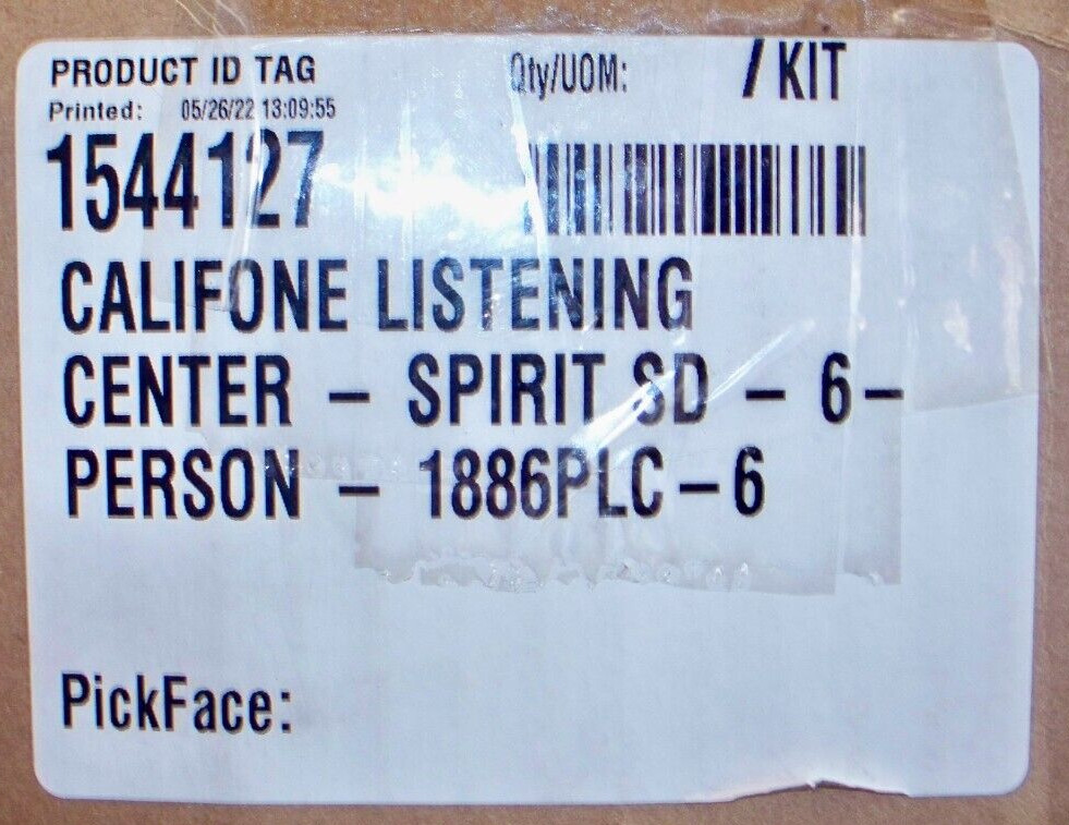 Califone Listening Center CD/Radio/Tape Boombox 6 Headphone School Classroom