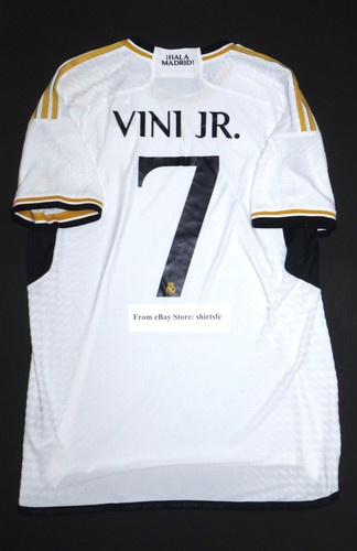 2023-2024 Adidas Authentic Real Madrid Vinicius Junior Jersey Shirt Kit IA5139