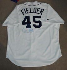 NWT Vtg Cecil Fielder Detroit Tigers Russell AUTHENTIC Autographed Jersey Sz 52