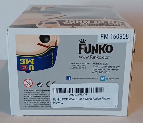 WWE John Cena Funko Pop #01 (Sombrero Azul). Nuevo *Algunos daños en la esquina posterior de la caja* - Imagen 7 de 7