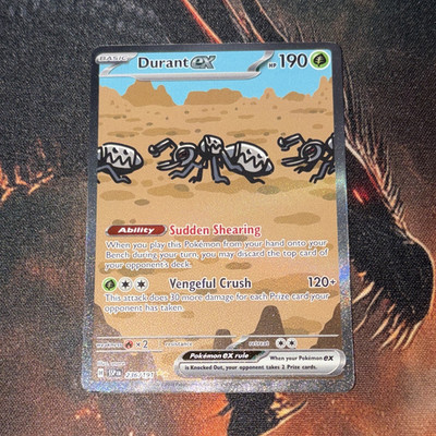 Pokémon Durant ex 236/191 SV08: Surging Sparks Ultra Rare Full Art Holo 190 MINT