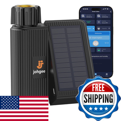 Johgee Solar Smart Wifi Sprinkler Timer Wifi Water Timer For Garden Hose Rain