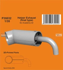 SPHP35032P 1:35 Special Hobby Hetzer Exhaust Final Type (ACA kit)