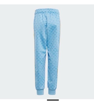 Adidas Originals SST Kids S (11-12 Y) Track Pants Jogger Blue Trefoil Monogram