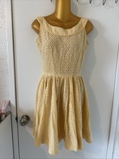 DRESS SALE 3 For $20 Yellow Boat neckline Dress Size Small