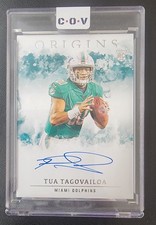 2020 Panini Origins TUA TAGOVAILOA Rookie On Card AUTO RC Miami Dolphins NFL. rookie card picture