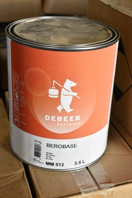 Debeer Berobase 500 MM512 Mix Black 3.5 Litre Base Coat Mischpifür Gment Car 3,5