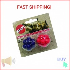 SPOT Atomic Rubber Bouncing Balls - Play Toy for Cats and Kittens, Bumpy Shape M