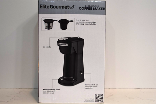 Elite Gourmet Caffettiera 2 in 1 Monoporzione K Tazza e Macinata - Foto 2 di 2
