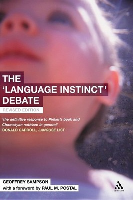 Geoffrey Sampson The 'Language Instinct' Debate (Taschenbuch)