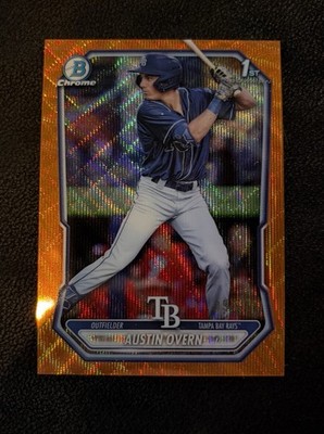 Topps 2026 Bowman Chrome Austin Overn Orange Shimmer /25 #BCP-237