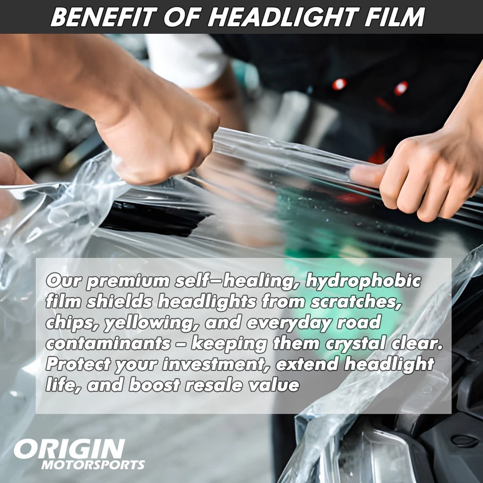 PreCut Headlights Protection Clear Covers Bra Film Kit PPF Fits 2003-2022 SAVANA - Image 3 of 4