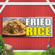 FRIED RICE deep fry wing meat STIR FRY buffet Indoor Outdoor Banner Sign
