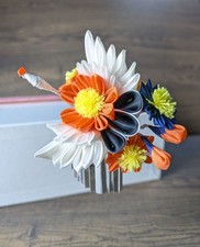 Kanzashi Kimono Flower Crane Tsumami Kangiku Coming of Age Ceremony