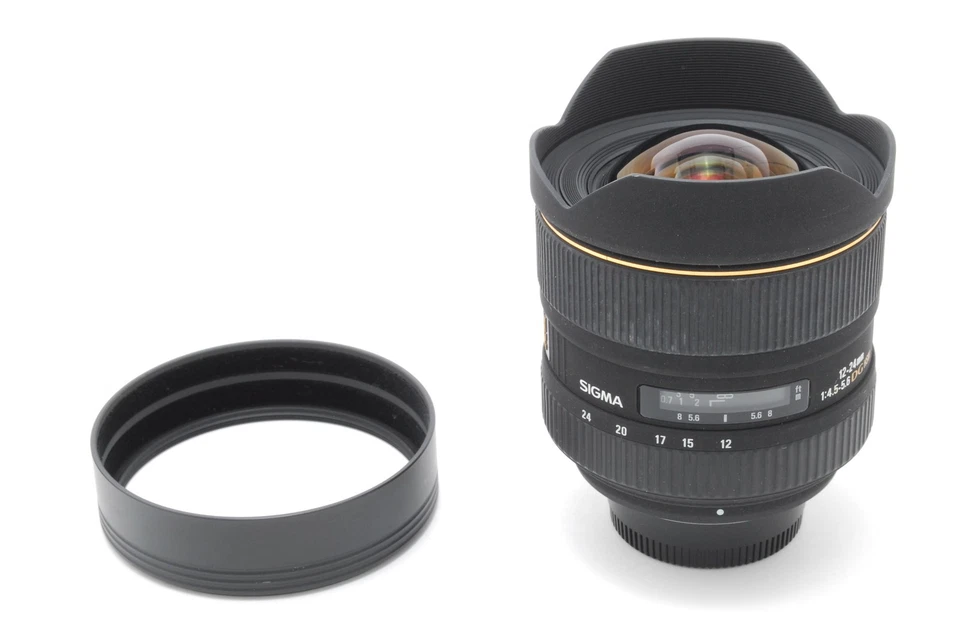 [COMO NUEVO] Lente ancha asférica HSM Sigma 12-24 mm f/4,5-5,6 EX para Nikon de JAPÓN Foto 3 de 4