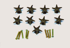 SET OF 9 SMALL VINTAGE STYLE STAR FISH DRAWER CABINET CLOSET WARDROBE KNOBS