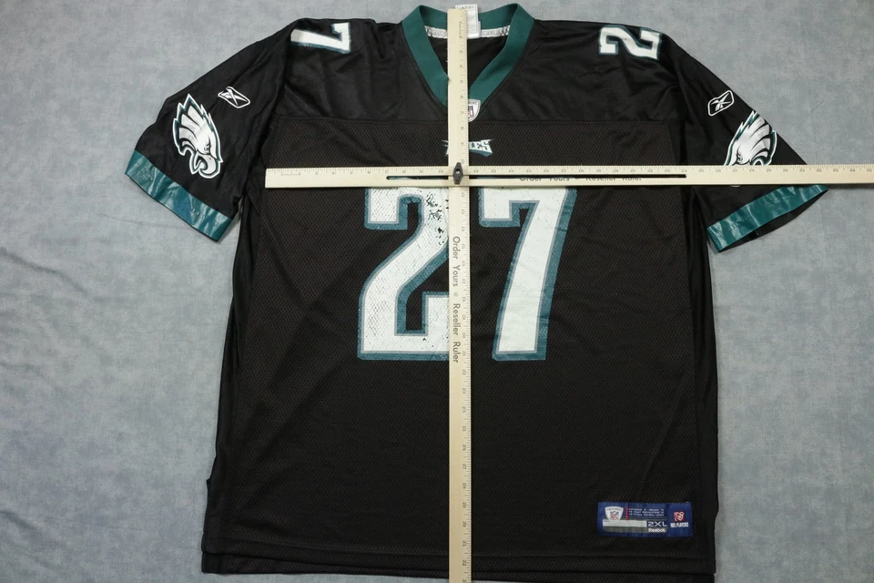 Camiseta de fútbol americano Philadelphia Eagles para hombre 2XL NFL Hernández 27 Reebok negra Foto 4 de 4
