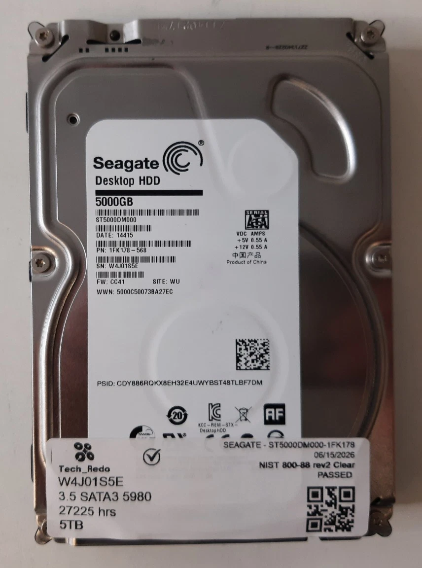 Seagate 5TB Internal Hard Disk Drives for sale | eBay