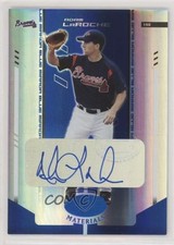 2004 Leaf Certified Materials Blue Mirror Auto 41/100 Adam LaRoche #3 Auto nd3