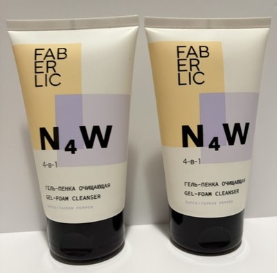 Lot of 2 New Faberlic N4W 4 In 1 Gel Foam Cleanser 5.07 Fl Oz