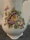 Rare Antique Floral Pansy Porcelain Tea Pot VICTORIA CARLSBAD AUSTRIA (Flawed) — photo 3