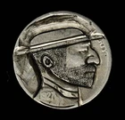 Hobo Nickel 5c 1927 Signed BP On Buffalo Nickel