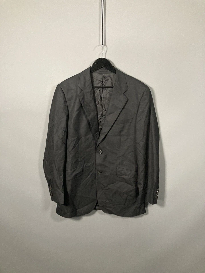 JAEGER WOOL 2 PIECE Suit - 40R W34 L32 - Black - Great Condition - Men’s - image 2 of 4