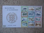 GUERNSEY 1982 POSTAGE DUE SET OF 12 ON SINGLE FIRST DAY COVER