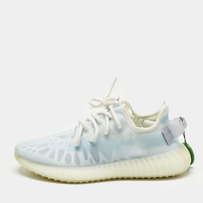 Yeezy x Adidas Blue Mesh Boost 350 V2 Mono Ice Sneakers Size 39 13