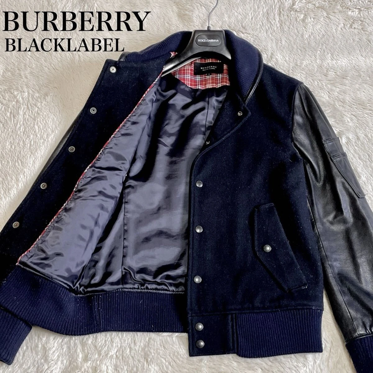 Burberry Leather Outer Shell Black Coats, Jackets & Vests for Men