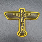 Boeing Totem Pole Wings Patch - 4" Tall 5" Wide Black Gold Yellow