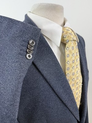 7 Diamonds Men s Navy Birdseye Stretch Sport Coat Blazer Jacket Sz Large L