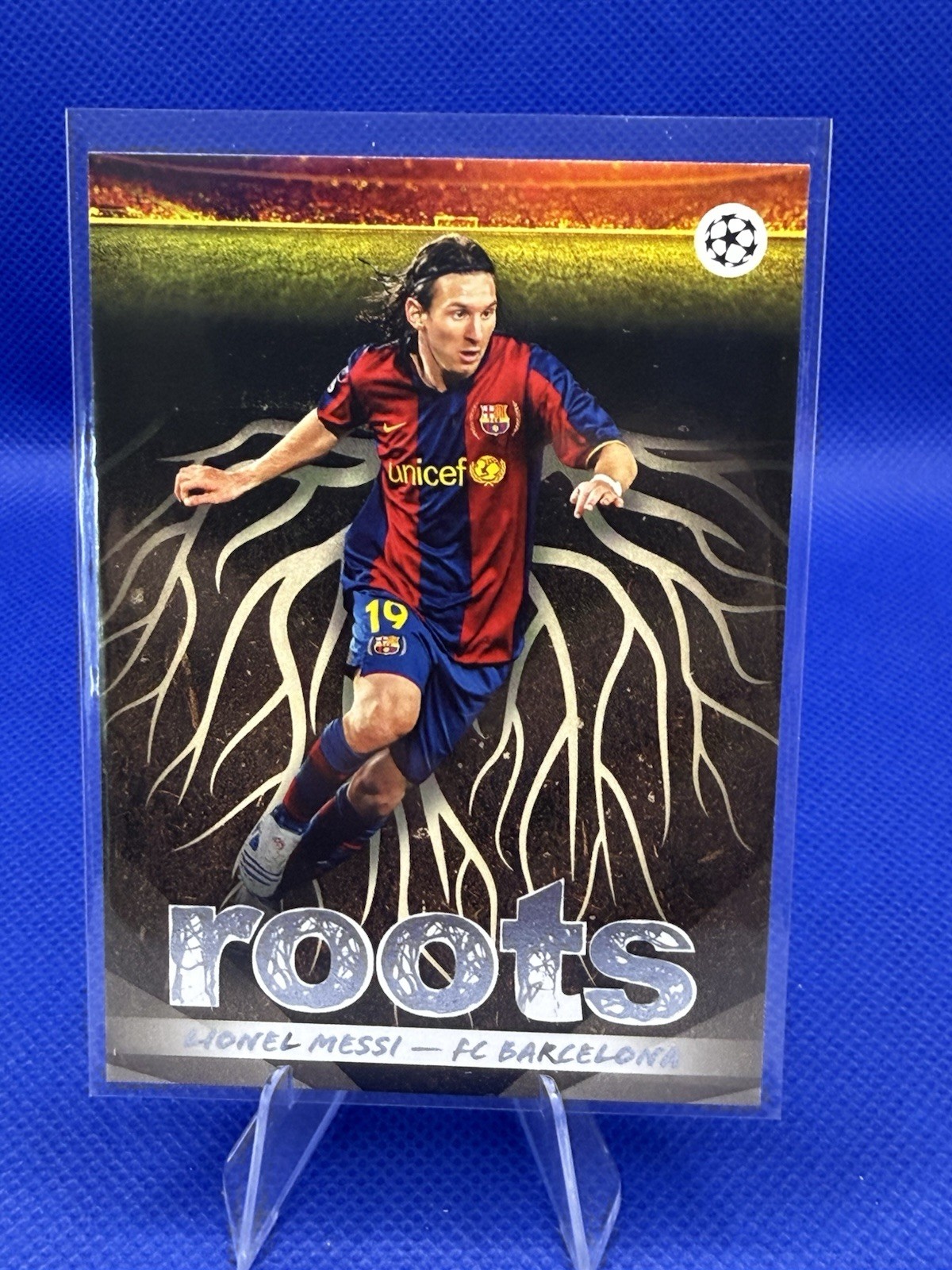 2025-26 Topps Uefa Club Competitions - Roots Lionel Messi #RT-15 view 1