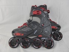 Skaelite Nitro Freestyle Inline Skates Adjustable Black Red Size 5.5 to 8