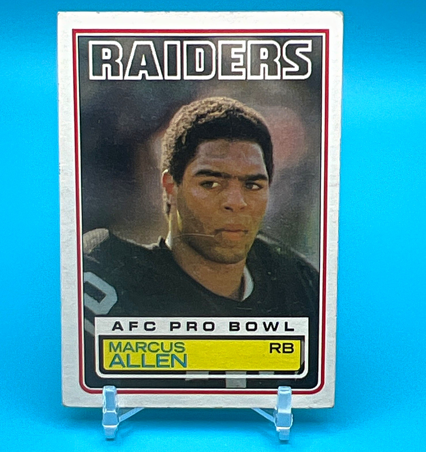 Topps 1983 Marcus Allen Rookie AFC Pro Bowl Los Angeles Raiders #294