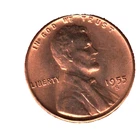 USA 1 CENT 1955 S