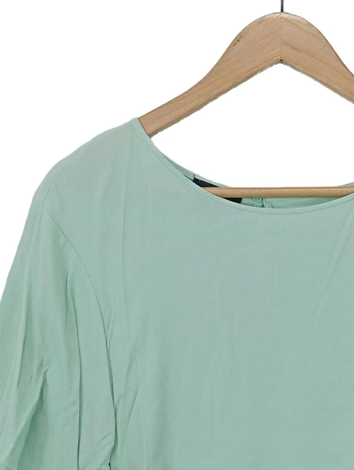 C&A Camicetta a maniche corte Donna Camicetta a blusa Taglia IT 52 turchese - Immagine 3 di 4