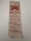 Neat 25th Reunion Ribbon- 1st Conn. Heavy Artillery Regiment- Co. I and B -1894