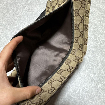 GUCCI Body Bag GG Waist Pouch Belt Bag USED From Japan | eBay