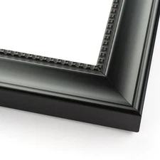 30x38 Frame Black Real Wood Picture Frame Width 1.5 inches | Interior Frame Dept