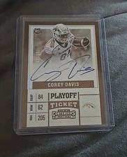  2017 Contenders Draft Picks Ticket Corey Davis rookie on card autograph 9/15 