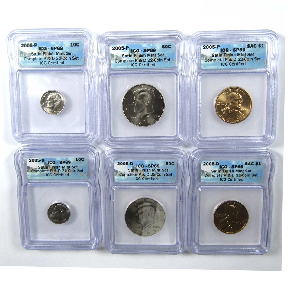 2005 Satin Finish U.S Uncirculated Mint Set SP 69 ICG SKU:CPC6628 - Image 3 of 4