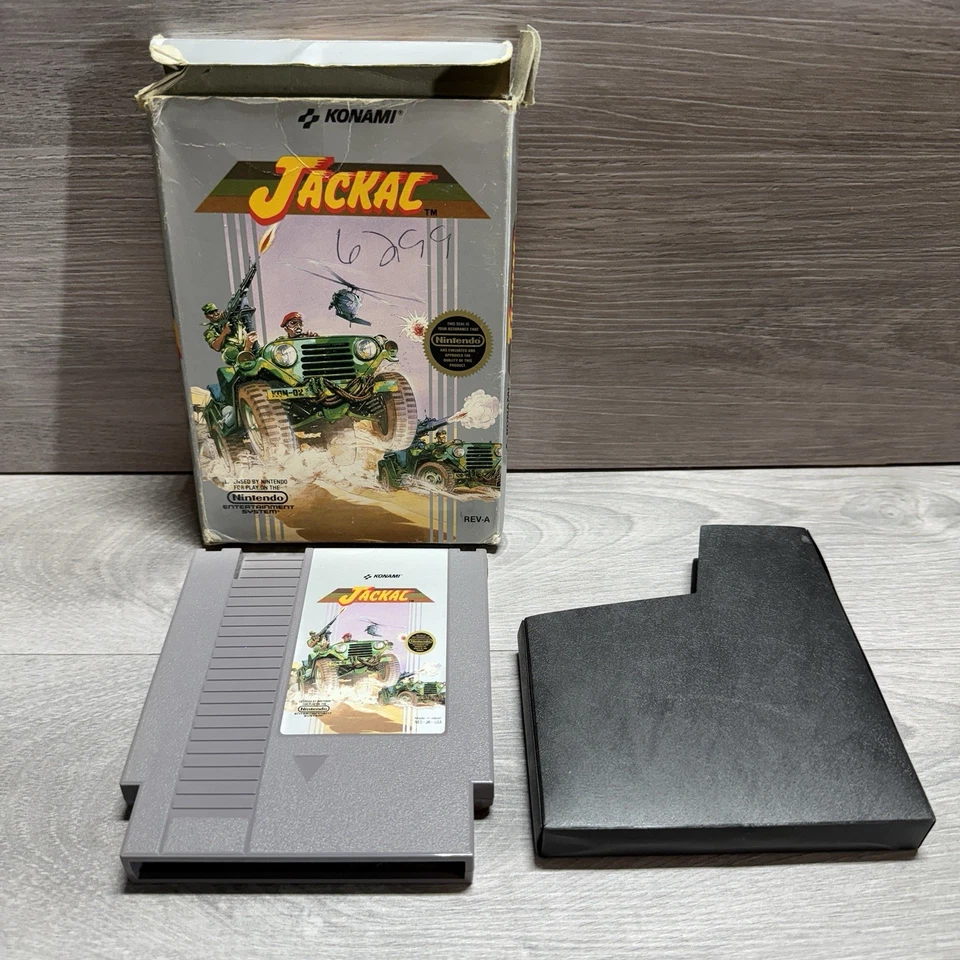 Jackal NES CIB (Nintendo Entertainment System, 1987) w/ Box Tested Working - Image 2 of 4