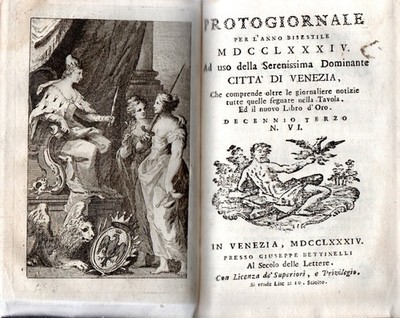 Neues Goldenes Buch mit den Namen und dem Alter der Venezianer Patrizi
