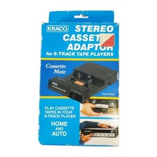 KRACO Stereo Cassette Adaptor KCA-7A For 8-Track Players New Old Stock