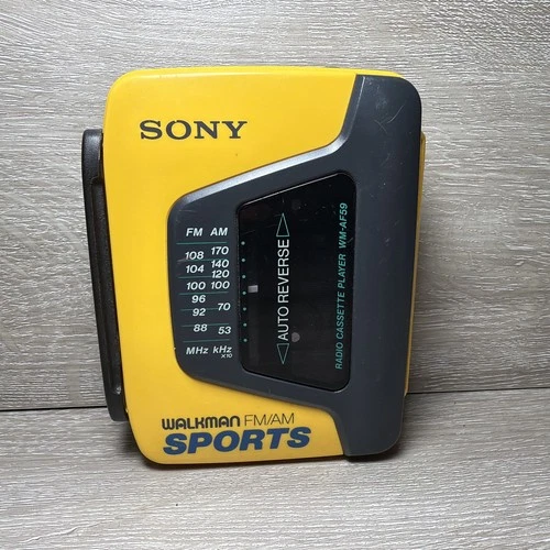 Vintage Sony Walkman Sports Cassette WM-AF59 Normal Wear, Good Condition Working
