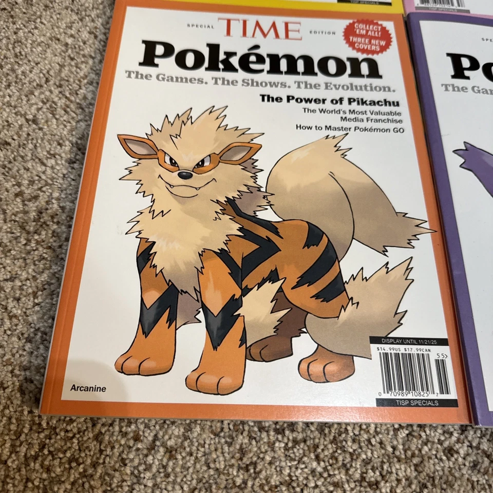 POKEMON TIME MAGAZINE 2025 SPECIAL EDITION SET OF 6 -25 YEARS OF POKEMAINIA- - Image 2 of 4