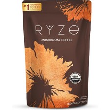 RYZE Mushroom Coffee: Clean, Focused Energy with MCT  Adaptogens,No Spoons