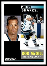 1991-92 Pinnacle Bob McGill San Jose Sharks #98